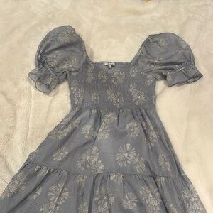 Madewell mini puffed sleeve babydoll dress